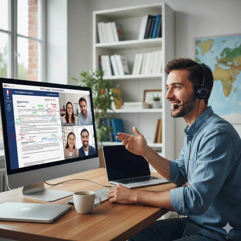 Coaching TCF en ligne sur Zoom pour préparer son examen
