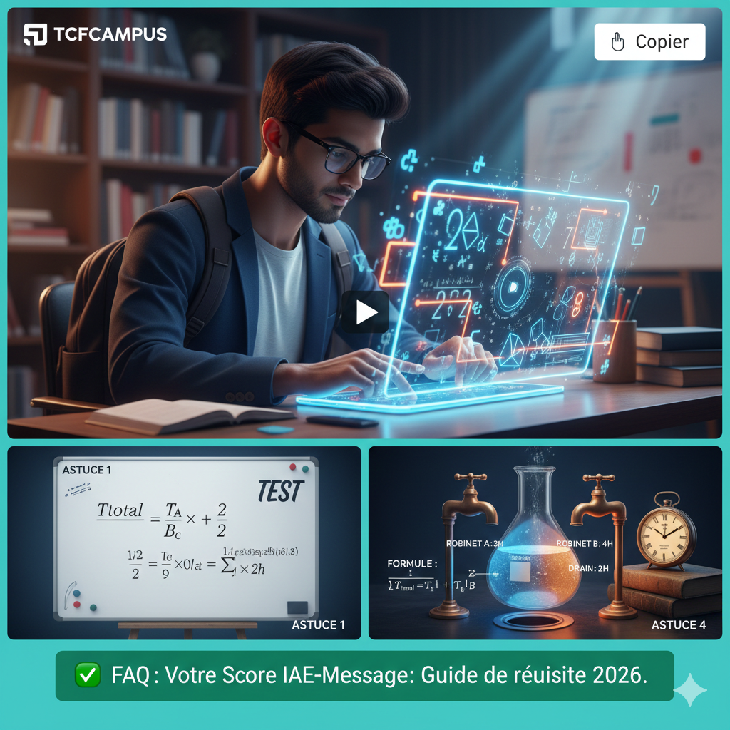 Préparation Score IAE Message raisonnement logique et numérique